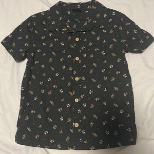 Art Class Floral Button Down